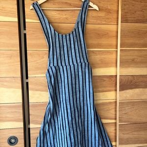 ACE & JIG Black Gray Stripe Spencer dress, SMALL